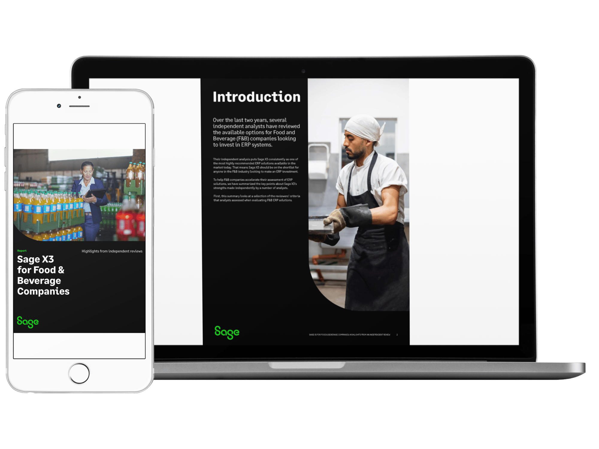 Sage X3 report for Food & Beverage companies