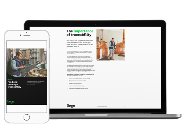 Food and beverage traceability guide - iphone and ipad