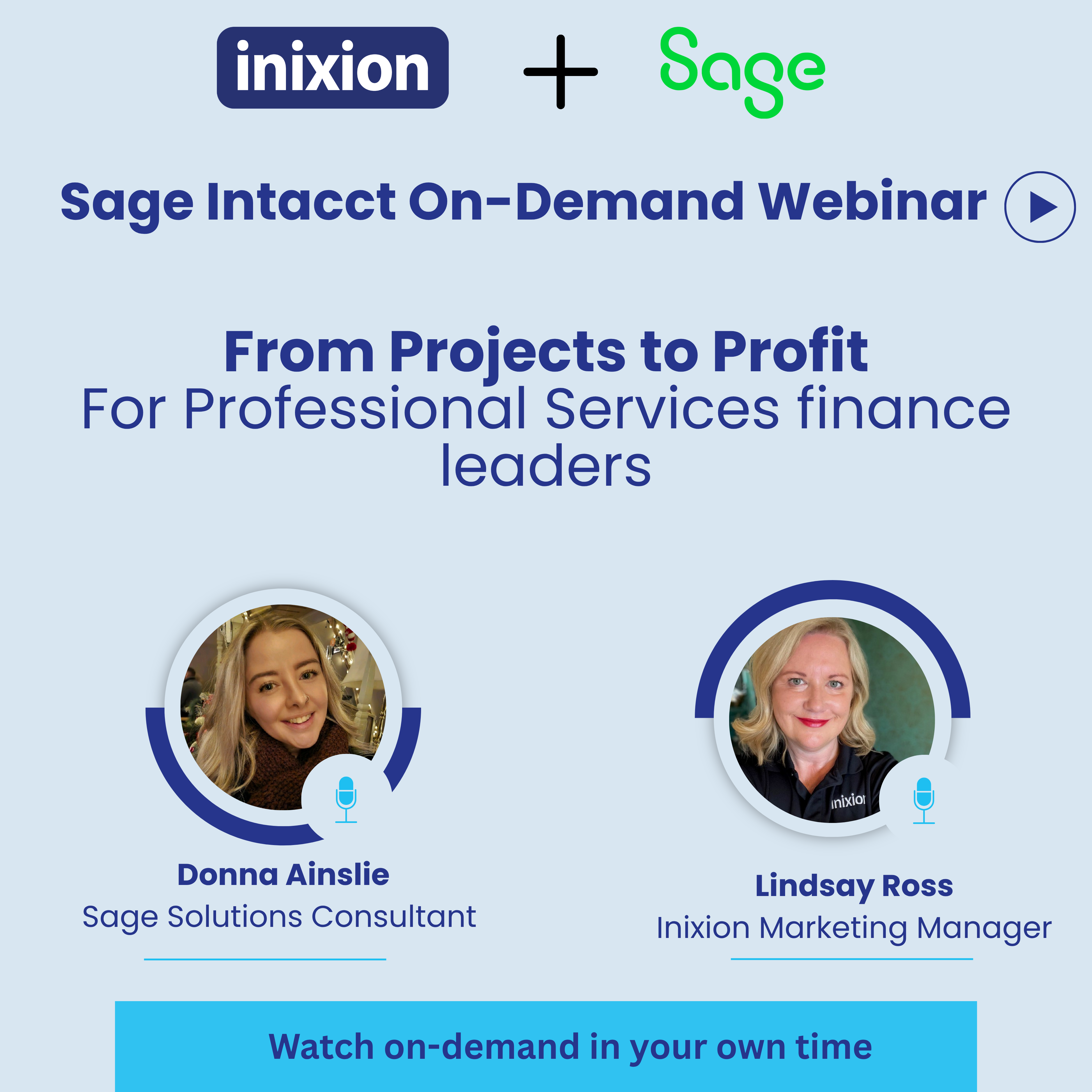Sage Intacct Professional Services Webinar On-Demand | Inixion