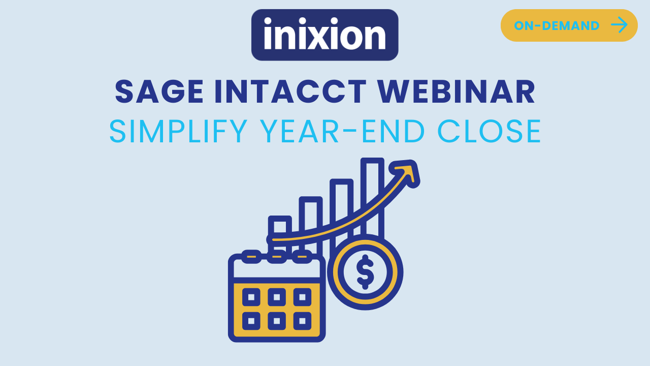 Intacct Year End Webinar