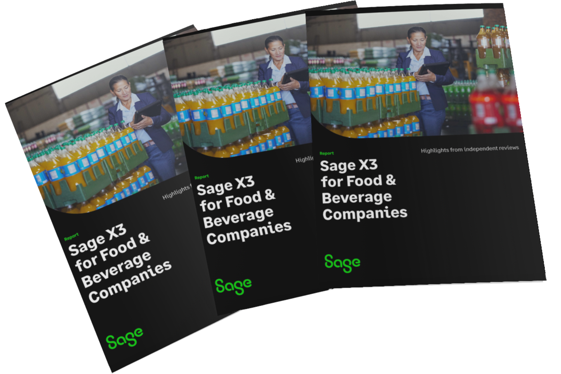 Front of Sage X3 report for F&B companies